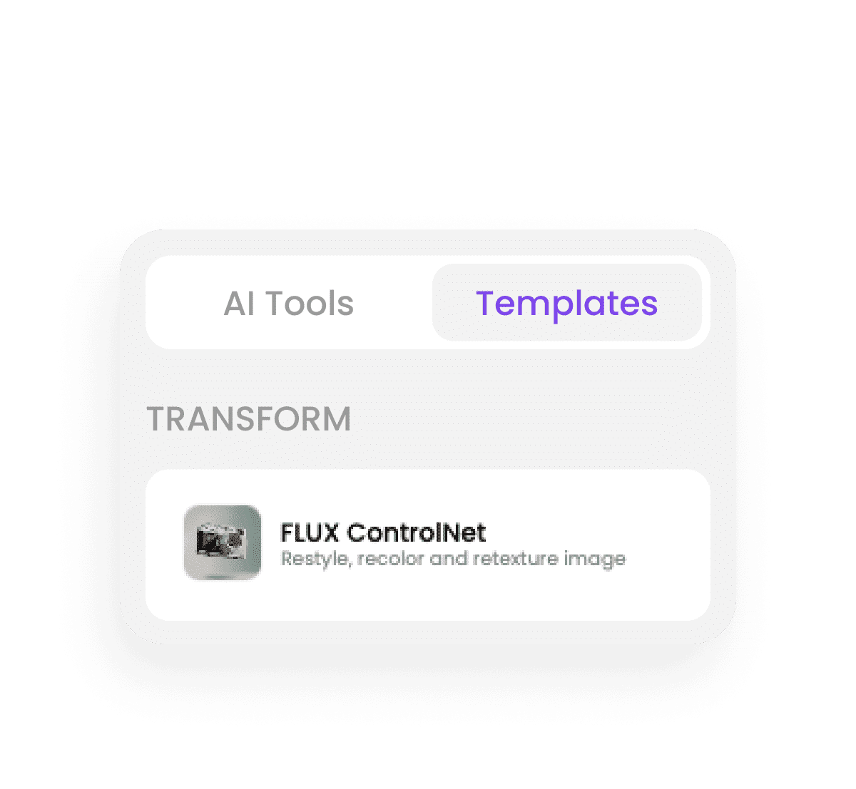 Choose FLUX ControlNet tool