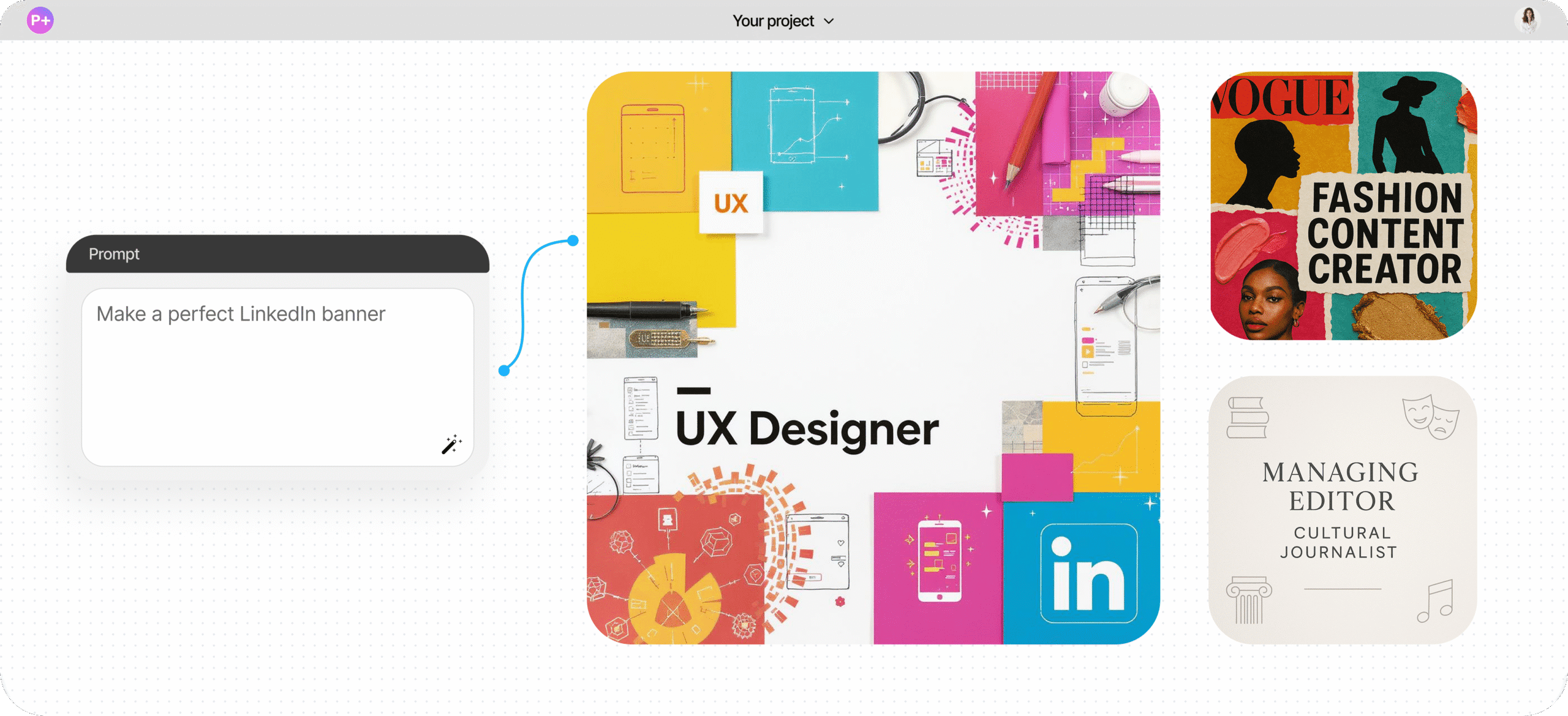 generador gratuito de banners AI Linkedin
