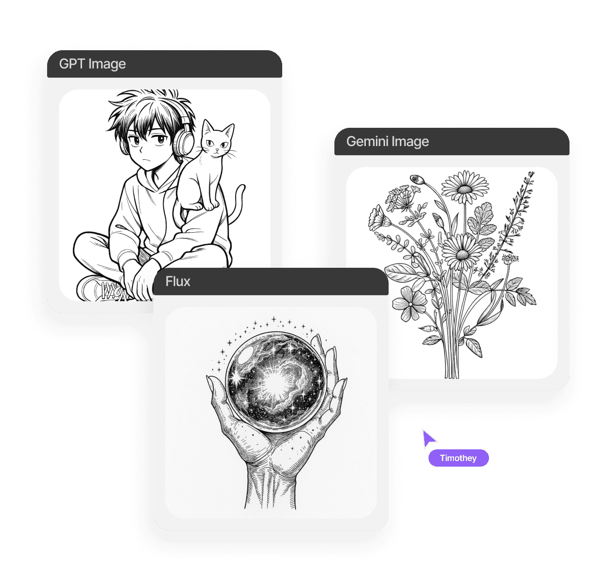 generador gratuito de arte lineal AI