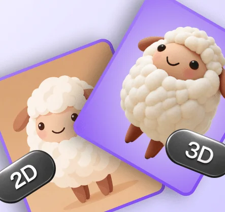 Шаблон: создайте 3D-персонажа из 2D