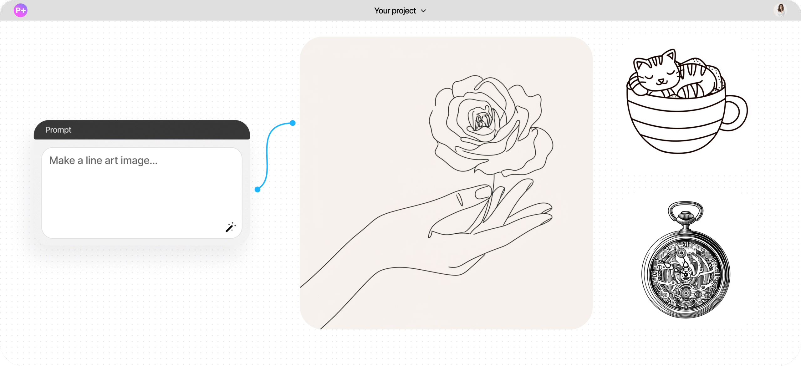 free AI line art generator