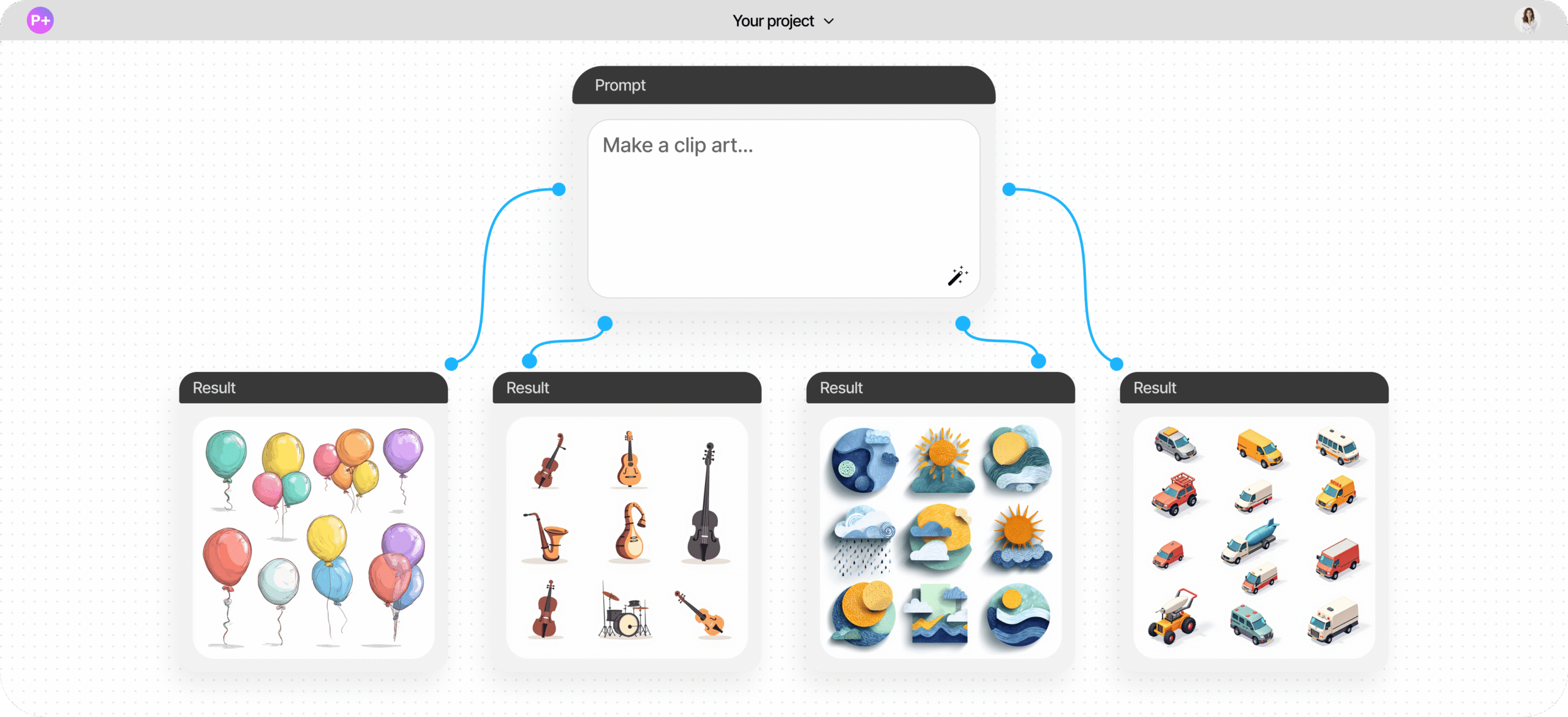Free AI clip art generator