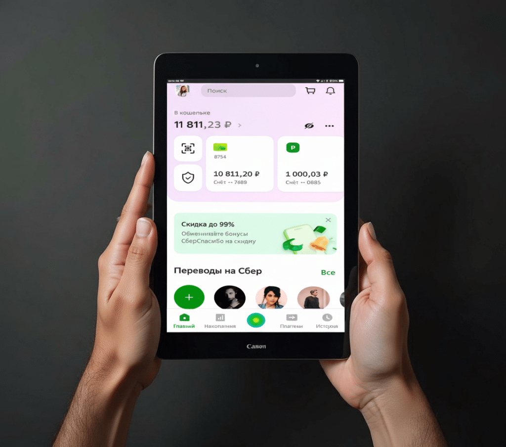 Template for bank app ads