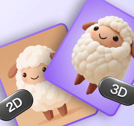 Шаблон: создайте 3D-персонажа из 2D