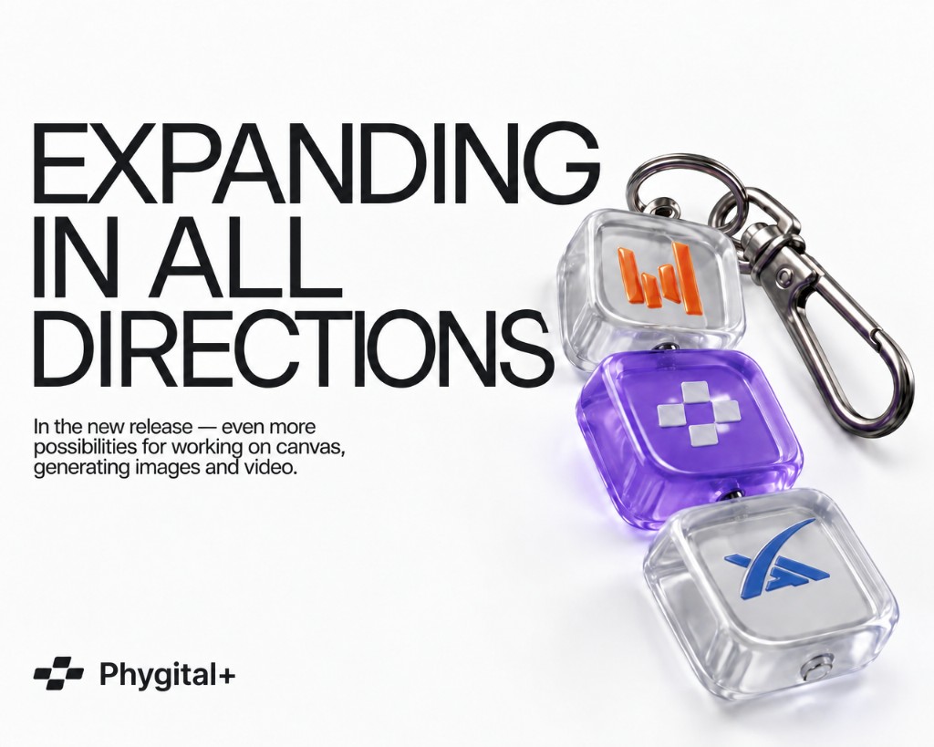 Phygital+ update: Expanding in all directions — canvas, image, and video