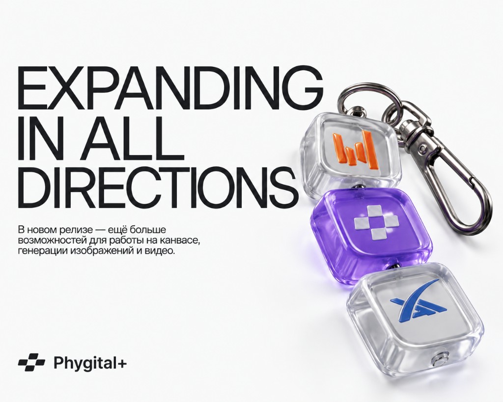 Обновление Phygital+: Expanding in all directions — канвас, изображения и видео